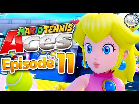 Mario Tennis Aces Gameplay Walkthrough - Episode 11 - Peach Gameplay Online! (Switch)