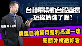 台積電帶動台股齊揚，短線轉強了嗎? 廣達自結單月獲利高達一塊，細節分析給你看 (圖)