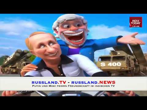 Putin und Modi feiern Freundschaft im indischen TV