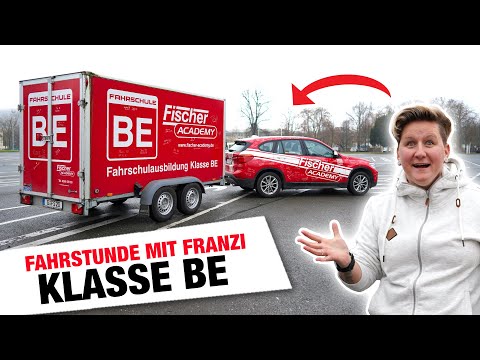 Driving lesson including trailer (Class BE) with Franzi 🚘 | Fischer Academy