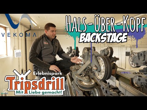 [Doku] Backstage Einblick bei Modernster Achterbahn - Tripsdrill - Hals über Kopf -  Ride Review
