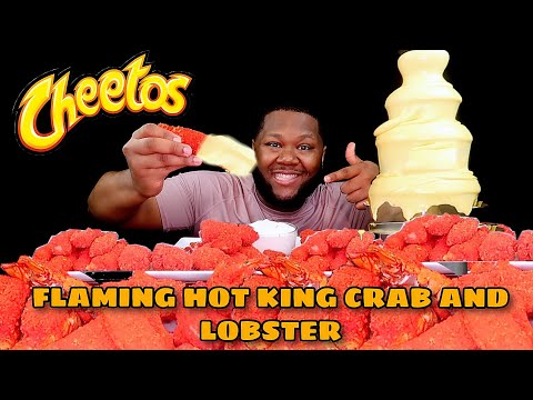 FLAMING HOT CHEETOS KING CRAB LEGS SEAFOOD BOIL CHEESE...