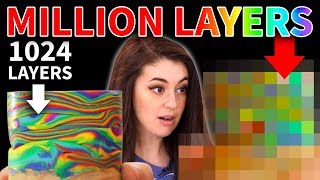 MILLION Layer Rainbow Clay Bowls