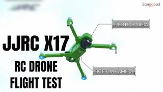 JJRC X17 RC Drone Flight Test Review! GPS Foldable Quadcopter FPV HD Camera - Banggood RC Store