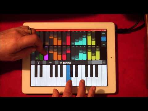 Phawuo Synth for iPad  Demo  with AUFX Space  Massive Filth and Dirt