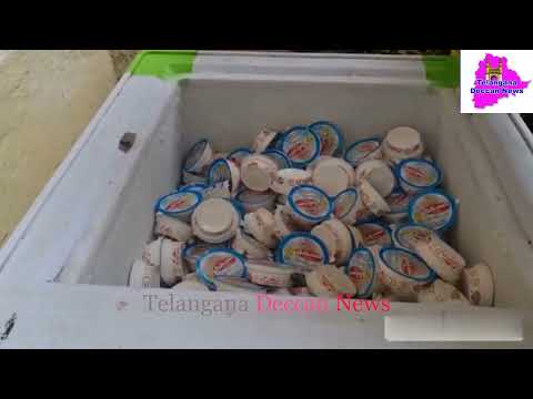 Balanagar SOT Police raids on adulterated ice cream manufacturing center with Deadly Chemicals