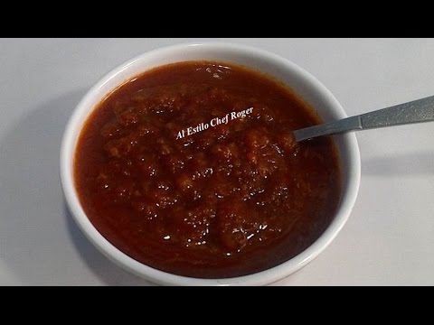 SALSA DE CHIPOTLE, Receta #229, Salsa roja Video