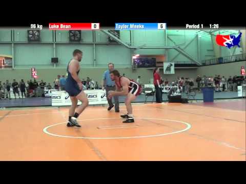 Luke Bean vs. Taylor Meeks at 2013 ASICS University Nationals - FS
