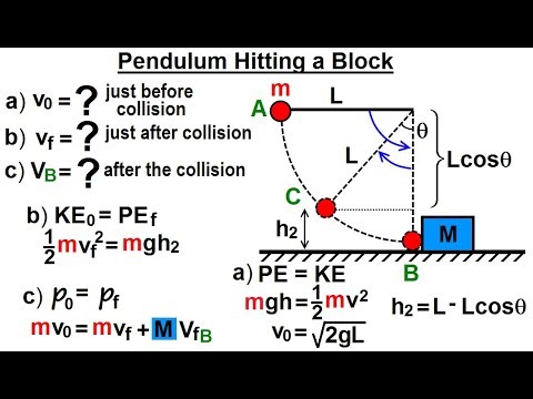 Physics Test Your Knowledge Momentum 1 of 20 Bullet Striking a Pendulum
