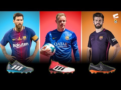 Barcelona Football Boots 2018 ⚽ Barcelona Boots LineUp ⚽ Botas de fútbol Barcelona ⚽ Footchampion Video