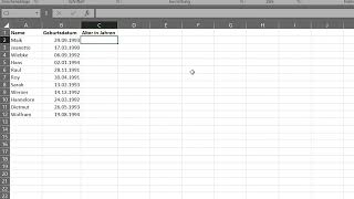 Excel: Aktuelles Alter berechnen – mit DATEDIF