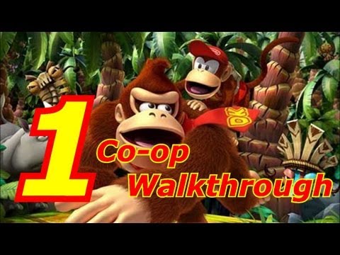 Donkey Kong Country Returns- Co-op Walkthrough Part 1