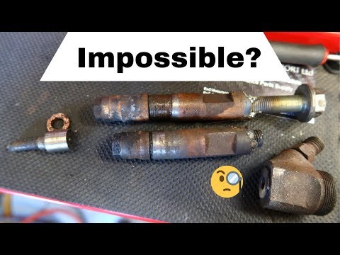 1.9 dci injector removal.....when the hydraulic puller couldn't!