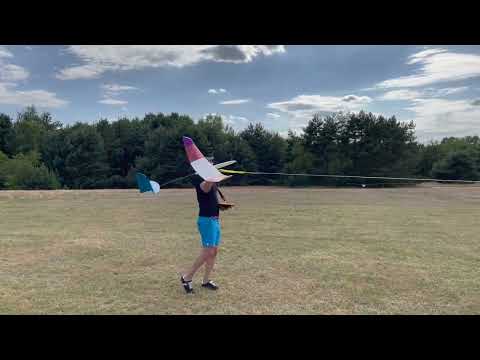 Astrid 2m F3-RES / F3L - flying RC RES glider for the first time