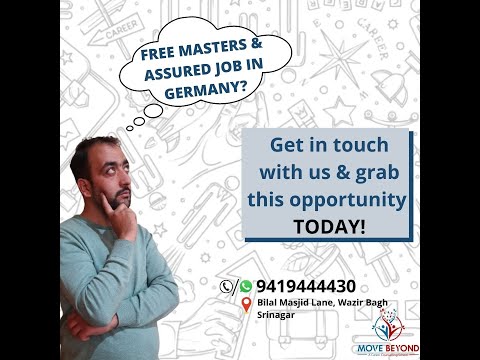 FREE MASTERS & ASSURED JOB IN GERMANY??😍
