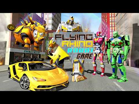 US Police Transform Robot Car Wild Rhino Attack