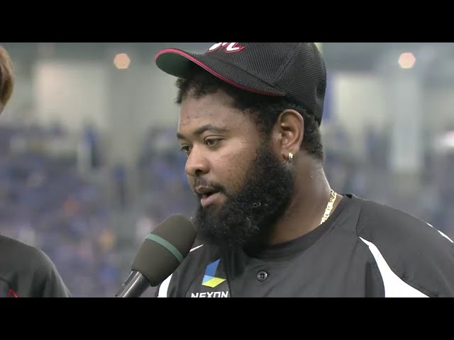 マリーンズ・ナバーロ選手ヒーローインタビュー 2016/6/27 H-M