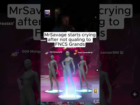 MrSavage Starts Crying After Not Qualifying to FNCS Grands