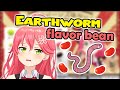 Miko reaction tasting earthworm flavor bean