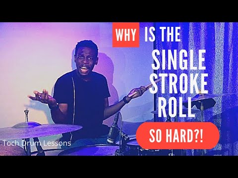 HOW TO PLAY A FAST & CLEAN SINGLE STROKE ROLL!!!
