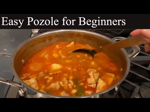 Mexican Food Easy Pozole for beginners Red Posole 2020 EL Pato Enchilada sauce, Pork & Hominy delish