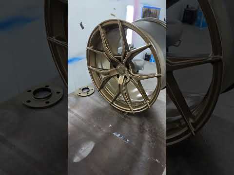 How I painted  my RFX5 wheels  using  custom bronze  paint  #ford #rohana #texas #beautiful #share