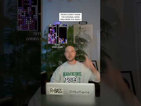 Video Game Song Vs. 1800s Original Version: Tetris #shorts #tetris #videogame #nintendo