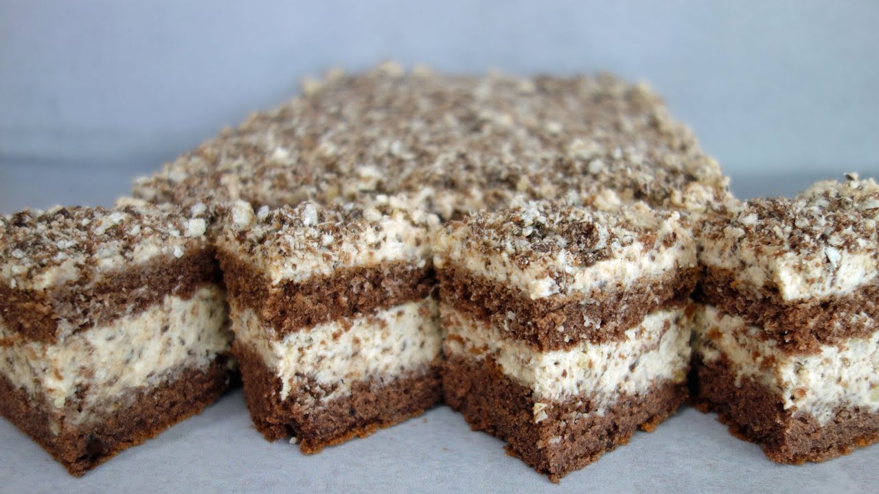 Ciasto Chrupiące Marzenie – z kremem mascarpone i orzechami