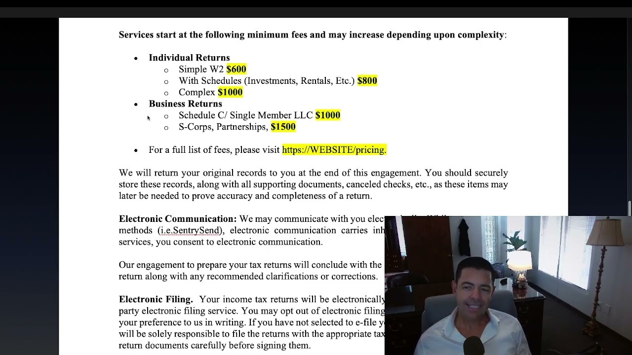 Free Tax Engagement Letter Template for Accountants | Download & Customize in Word