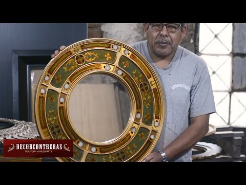 Peruvian Reverse painted glass - with Edmundo Contreras