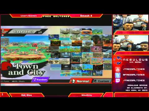 Nebulous #17 Smash 4 - Losers Quarters - DA|Dire (Diddy Kong) VS MikeKirby (Kirby)