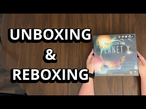 The Search for Planet X - Board Game Unboxing & Reboxing - What's in the box?