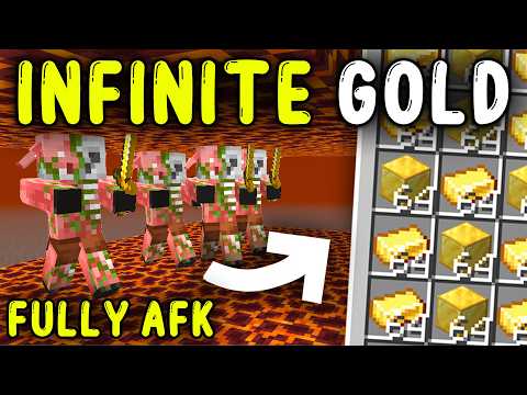 BEST & EASIEST GOLD Farm Minecraft 1.21!