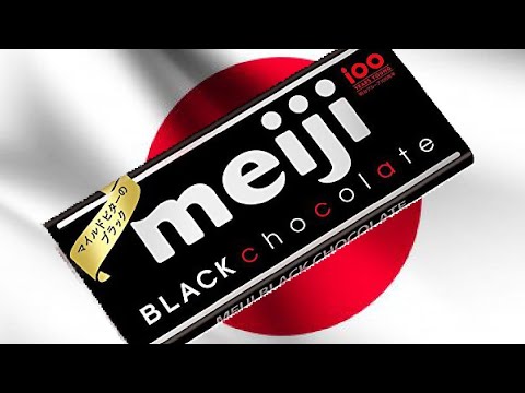 Trying Meiji Black Chocolate