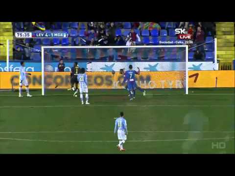 Kalu Uche Goal Levante 4 - 1 Malaga 2/7/2015