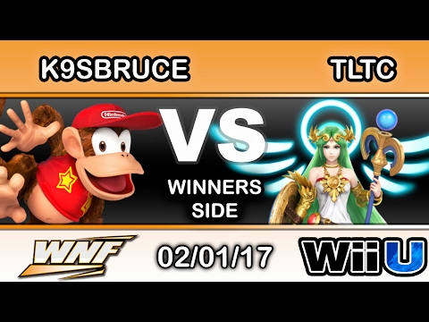 WNF 1.5 - LH | K9sbruce (Diddy Kong) Vs. SCB | TLTC (Palutena) Winners Side - Smash Wii U