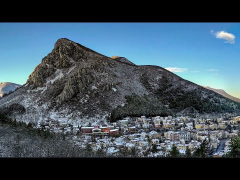 Vratsa, Bulgaria in winter with a DJI Mavic Pro Drone.