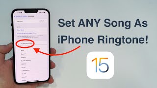(2022) How to set ANY Song as iPhone Ringtone - Fr