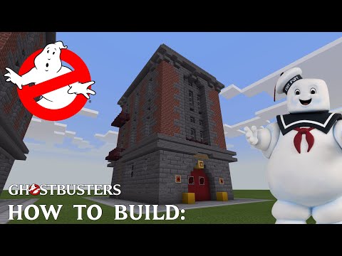 How to Build The Ghostbusters Firehouse in Minecraft!!