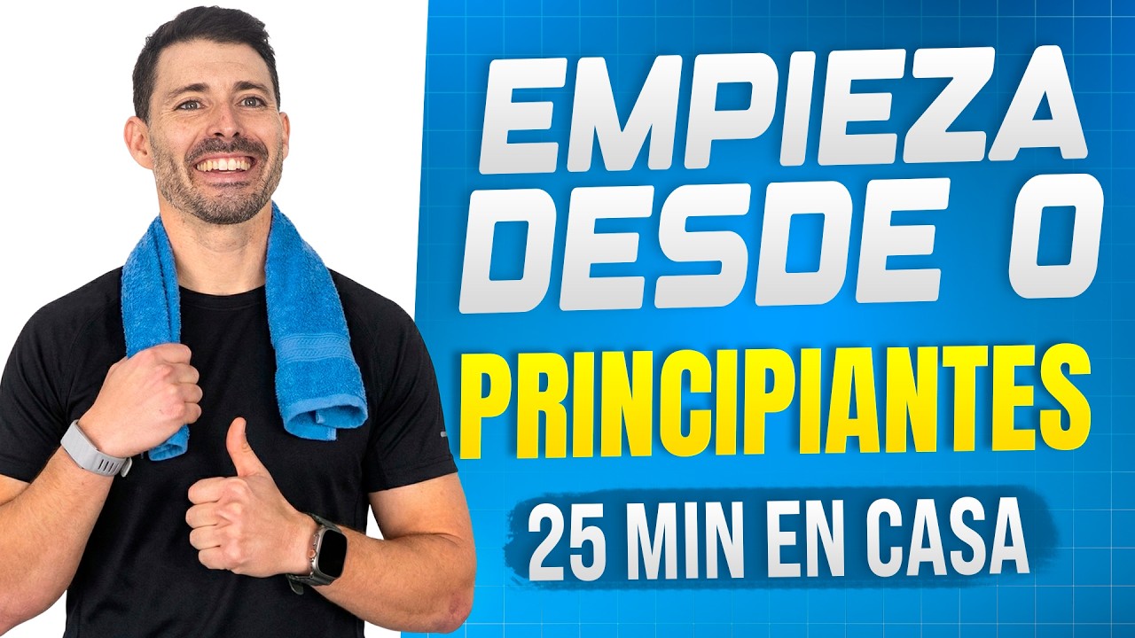 Rutina completa para principiantes en casa 🏠 Cardio + Fuerza + Abdominales