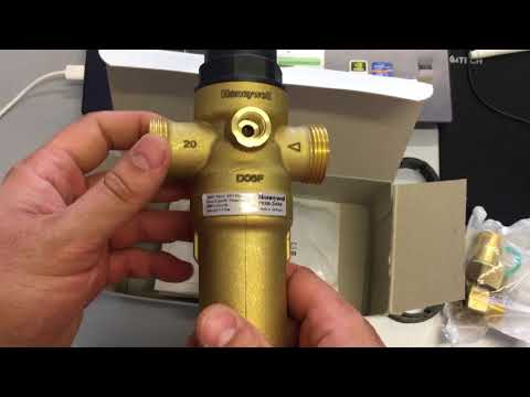 Resideo Braukmann Honeywell Vandens filtras FK06 3 / 4 "'su reguliatoriumi (FK06-3 / 4AA) video