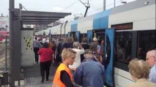 preview picture of video 'Tvärbanan mellan Solna centrum och Bällsta bro i Sundbyberg'