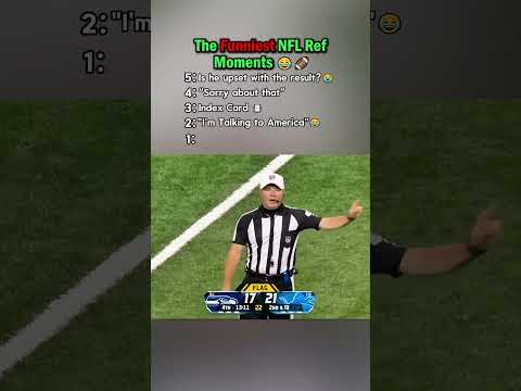 The moment of the referee🤣 #nfl #referee #football #sports #funny #lol