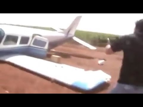Brazilian Police Ram Fleeing Plane With Truck