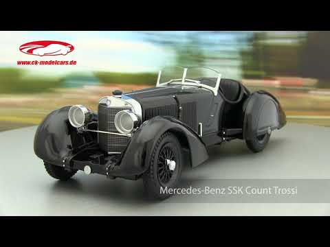 ck-modelcars-video: Mercedes Benz SSK Count Trossi Der schwarze Prinz Baujahr 1930 KK-Scale