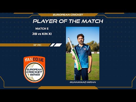 MOM: M.Imran - JIB vs KIN XI | Highlights | FanCode ECS Italy, Super Series, Day 2 | Rome 2021