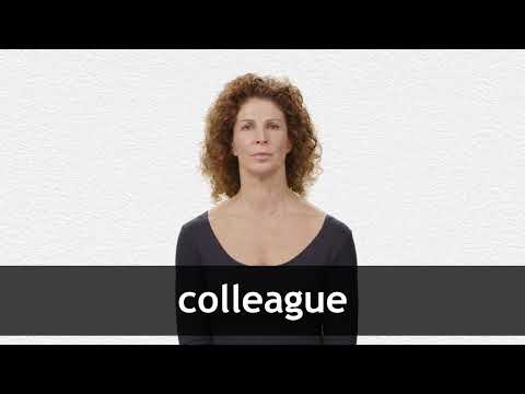 How to pronounce COLLEAGUE in American English