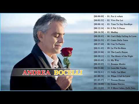 Andrea Bocelli Greatest Hits 2020// Best Andrea Bocelli Songs of All Time