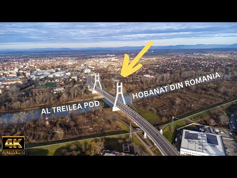 The Transylvania Bridge in Satu Mare is spectacular! - December 2025 - Drone 4k Video