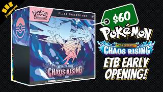 NEW Chaos Rising Elite Trainer Box Early Opening - Pokemon TCG Mega Evolution Newest Set